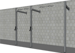 TGrip Commercial 10' Wall Mount Rig - 3x3 Steel - Functional Multi-Grip Pull-Up - Sandwich Style J-Hooks