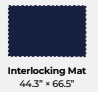 Interlocking Rubber Tile Mat 4'x6'