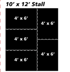 Interlocking Rubber Tile Mat 4'x6'
