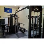 Compact 5 stack Multi Jungle Gym (cable machine) Black frame 104″ Beam w/ Pull Up Bars
