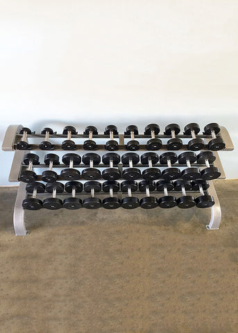 Modular Three Tier 15 Pairs Dumbbell Rack