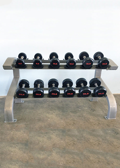 Modular Two Tier 6 Pairs Dumbbell Rack - | Weights and Bars – Weights ...