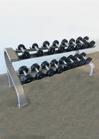 Modular Two Tier 8 Pairs Dumbbell Rack